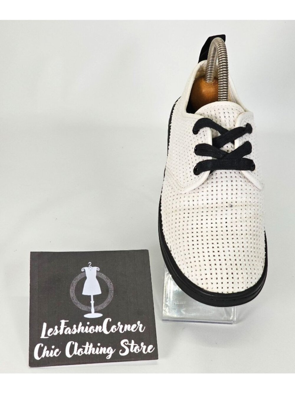 Dr Martens Women's White Mesh Perforated Sneaker Shoes Size 7 1879 - Picture 13 of 15
